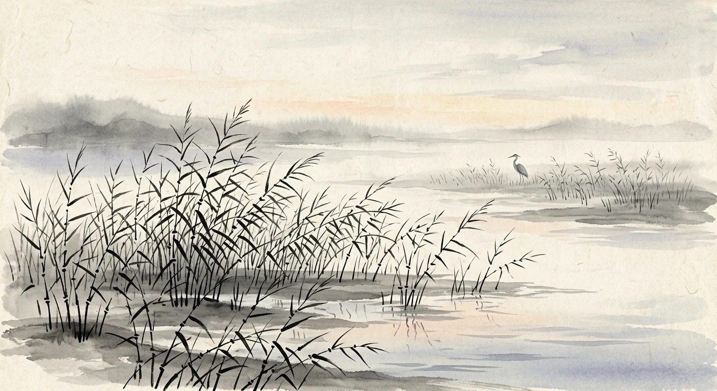 難波潟 みじかき芦の ふしの間も 逢はでこの世を 過ぐしてよとや（伊勢）の情景