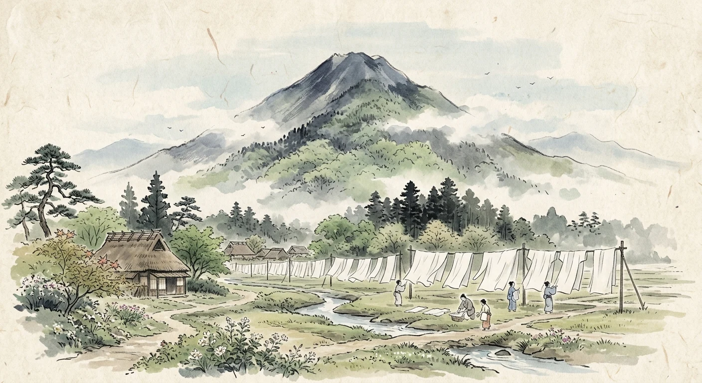 春過ぎて 夏来にけらし 白妙の 衣ほすてふ 天の香具山（持統天皇）の情景