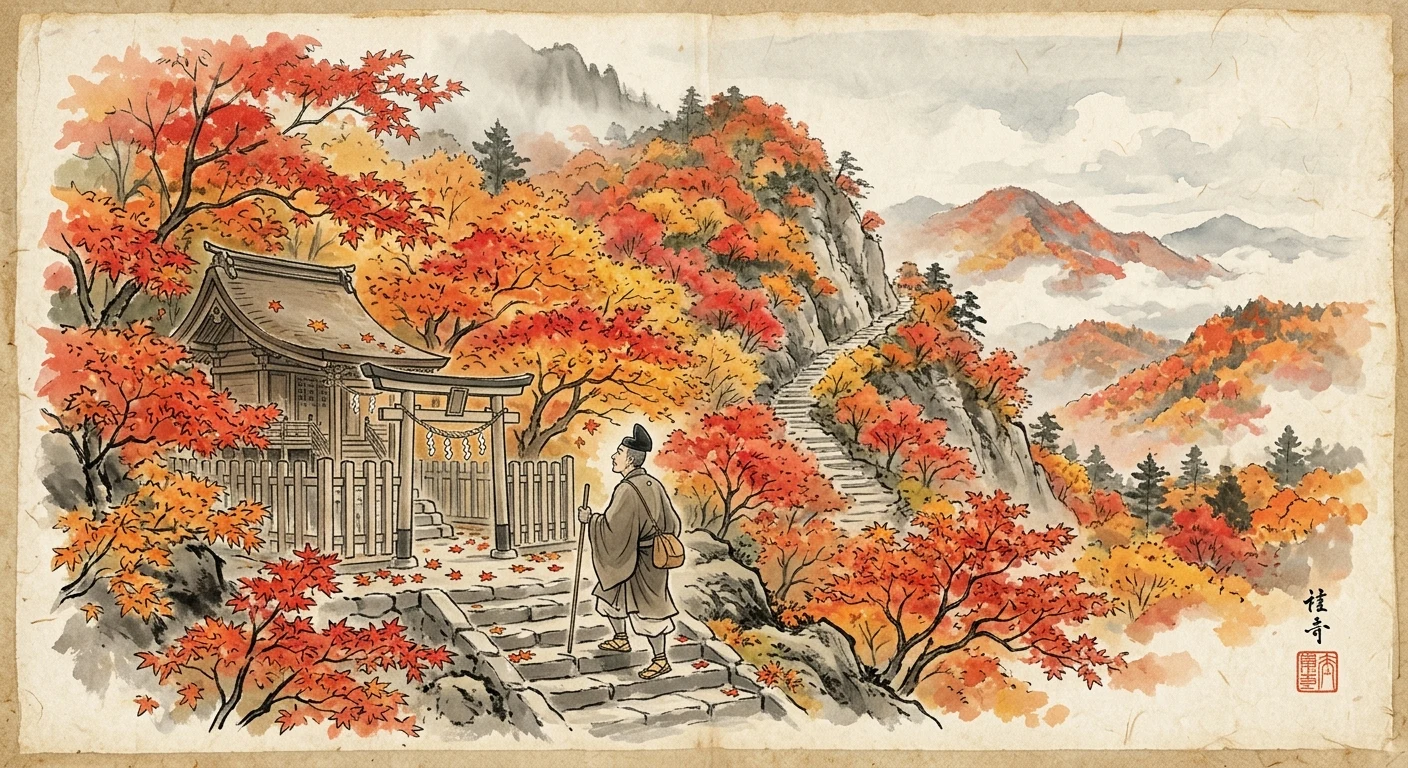 このたびは 幣も取りあへず 手向山 紅葉の錦 神のまにまに（菅家）の情景