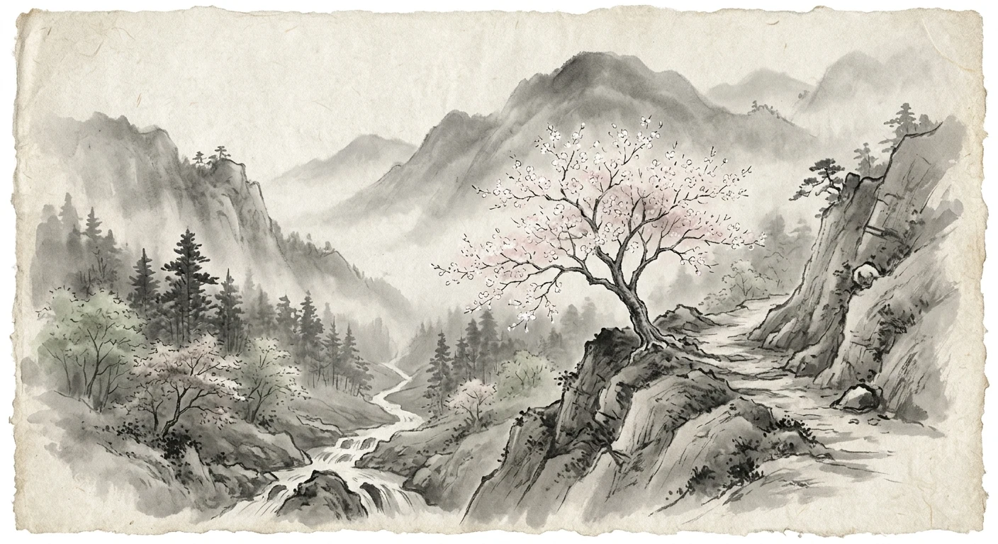 もろともに あはれと思へ 山桜 花よりほかに 知る人もなし（前大僧正行尊）の情景